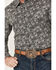 Image #3 - Rock & Roll Denim Men's Paisley Print Long Sleeve Pearl Snap Stretch Western Shirt, Black, hi-res