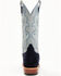 Image #5 - Horse Power Men's Marine Roughout Western Boots - Broad Square Toe, Navy, hi-res
