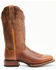 Dan Post Women's Embroidered Western Performance Boots - Broad Square Toe, Brown, hi-res