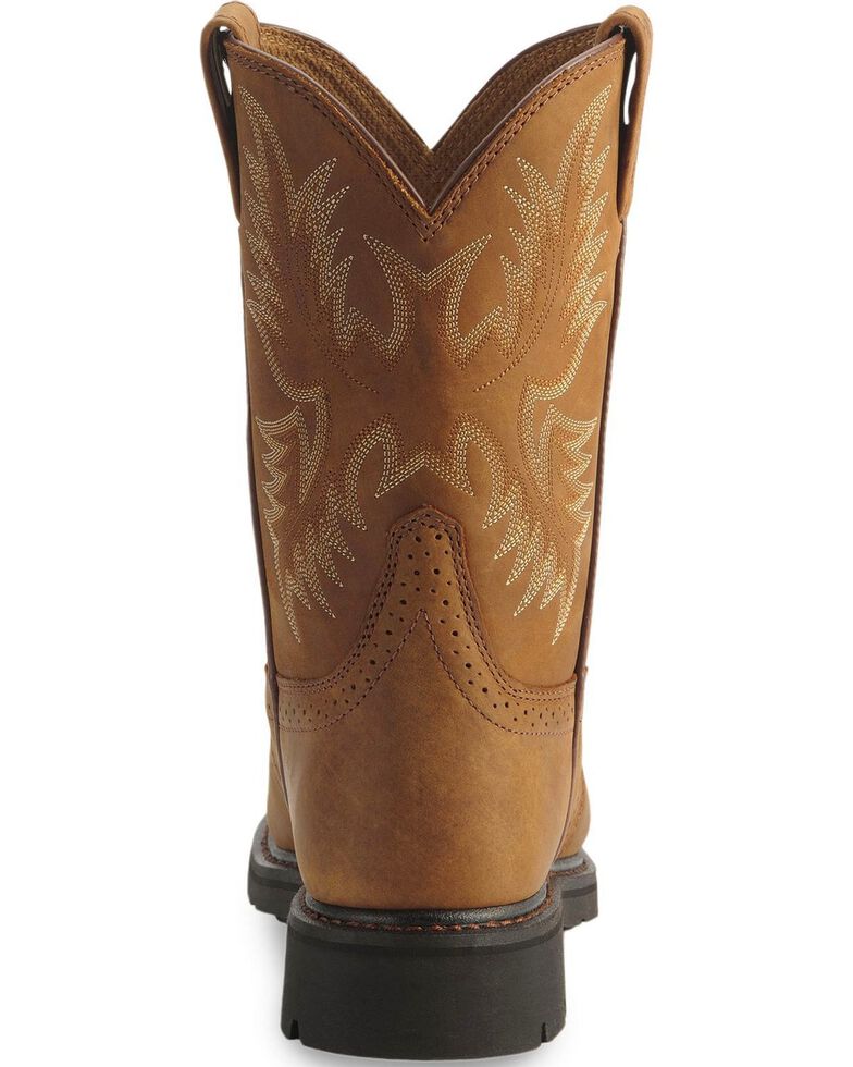 Ariat Sierra Cowboy Work Boots - Steel Toe, Aged Bark, hi-res