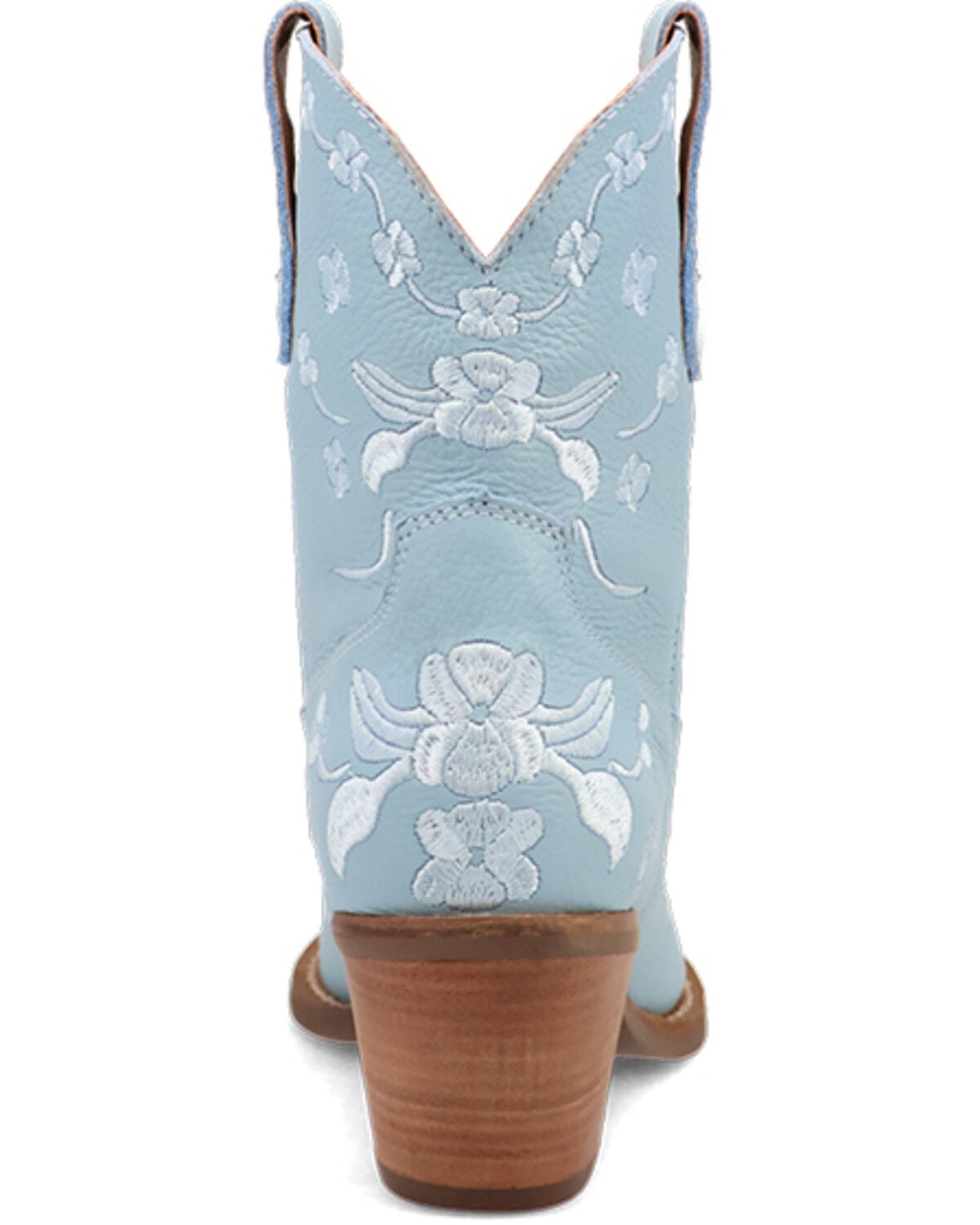 Image #5 - Dingo Women's Sweetheart Embroidered Booties - Round Toe, Blue, hi-res