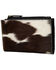 Image #2 - Myra Bag Women's Dumpling Hair-On Credit Card Holder, Black, hi-res