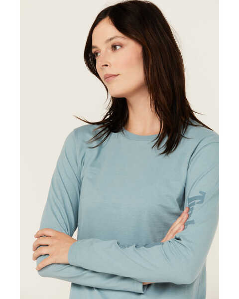Image #2 - Timberland PRO® Women's Core Long Sleeve T-Shirt, Blue, hi-res