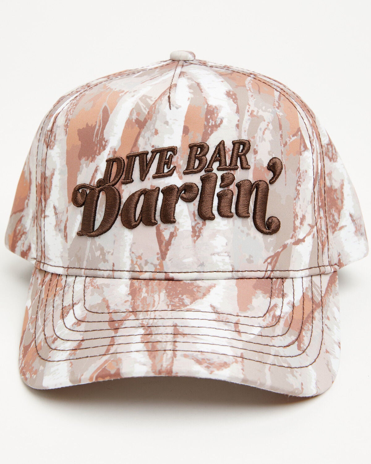 Image #1 - Idyllwind Women's Dive Bar Darlin' Camo Ball Cap, Camouflage, hi-res