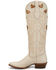 Image #3 - Justin Women's Heart Inlay Tall Western Boots - Snip Toe, Cream, hi-res