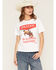 Image #1 - Los Sundays Women's Holdfast Houston Rodeo Short Sleeve Graphic Tee, White, hi-res