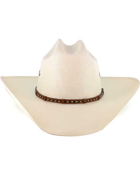 Stetson Men's 10X Natural Gunfighter Straw Cowboy Hat, Natural, hi-res
