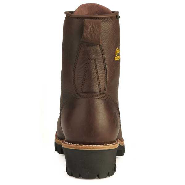 Image #20 - Chippewa Men's Waterproof Insulated 8" Logger Boots - Steel Toe, Briar, hi-res