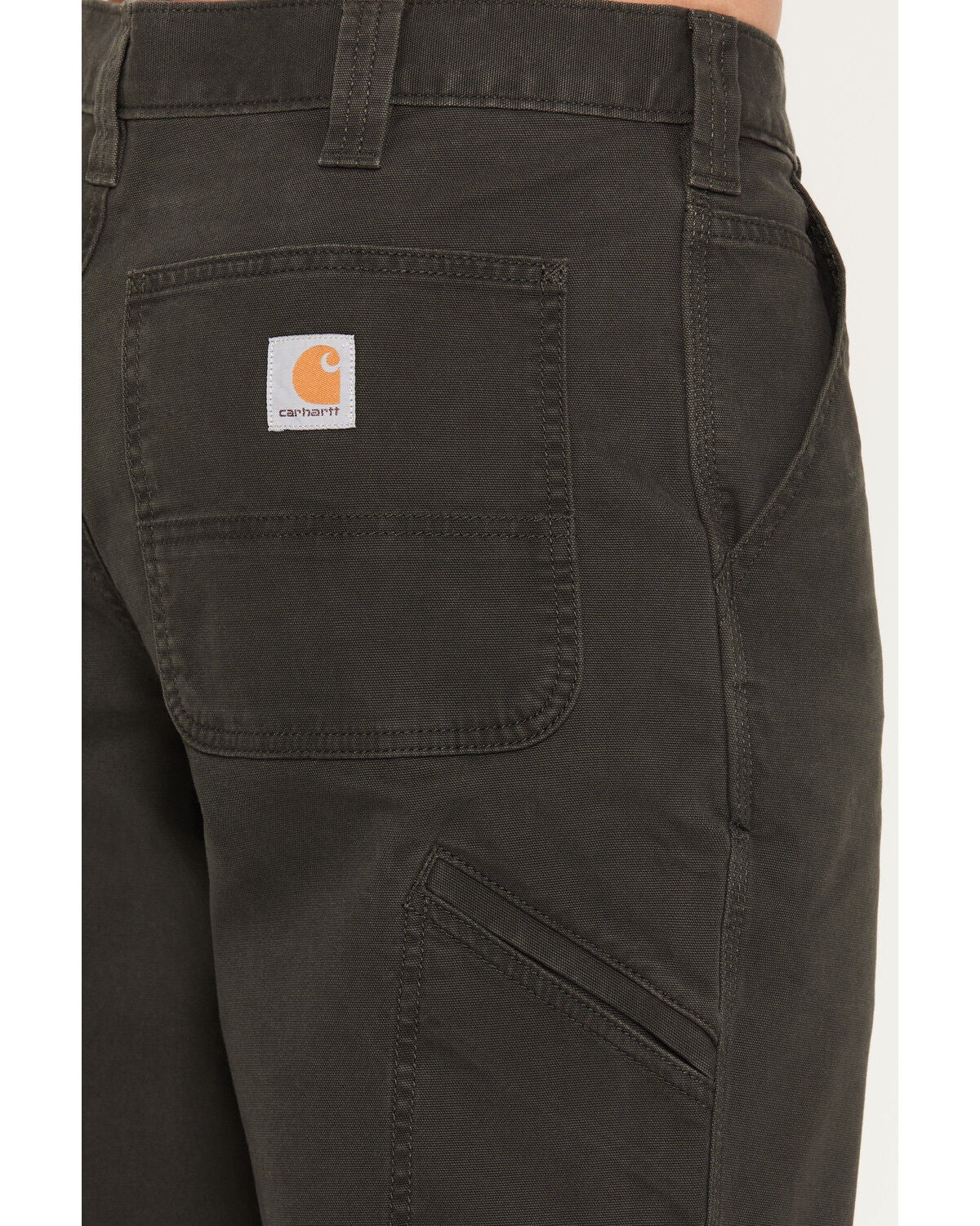 Image #4 - Carhartt Men's Peat Rugged Flex&reg; Rigby Dungaree Work Pants, Loden, hi-res