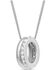 Image #2 - Montana Silversmiths Women's Duo Ring Sparkle Necklace, Silver, hi-res