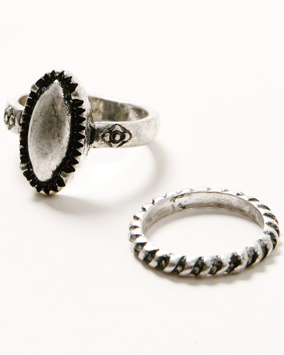 Image #3 - Shyanne Women's Rodeo Sunset Ring Set - 5 Piece, Silver, hi-res