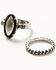 Image #3 - Shyanne Women's Rodeo Sunset Ring Set - 5 Piece, Silver, hi-res