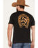Brixton Men's Horseshoe Graphic Short Sleeve Tailored T-Shirt , Black, hi-res