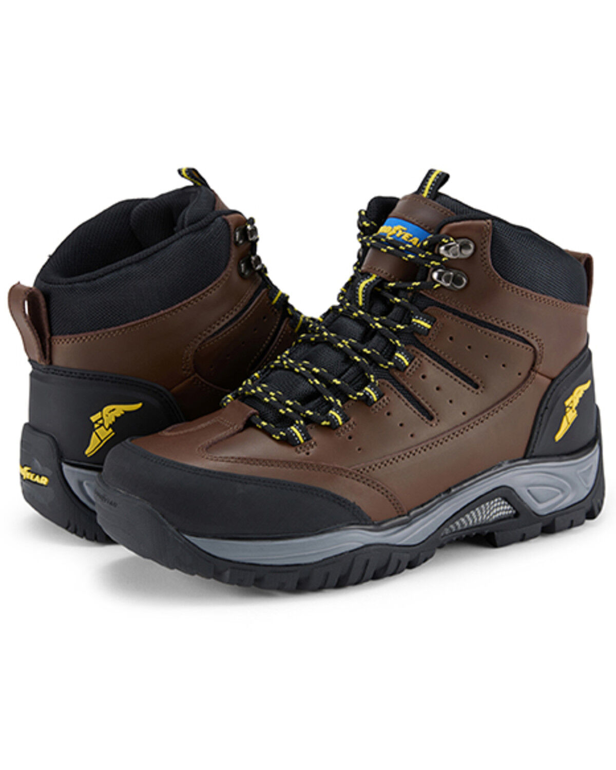Image #1 - Goodyear Men's Barrett Garage Work Boots - Soft Toe, Brown, hi-res