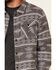 Rock & Roll Denim Men's Southwestern Jacquard Print Long Sleeve Button Down Shirt Jacket , Charcoal, hi-res