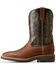 Ariat Men's Ridgeback Western Performance Boots - Broad Square Toe, Brown, hi-res