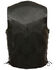 Image #2 - Milwaukee Leather Men's 3X Classic Side Lace Biker Vest - Tall, Black, hi-res