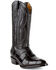 Image #1 - Ferrini Men's Stallion Alligator Belly Western Boots - Medium Toe, Black, hi-res