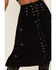 Shyanne Women's Southwestern Embroidered Drop Waist Skirt, Black, hi-res