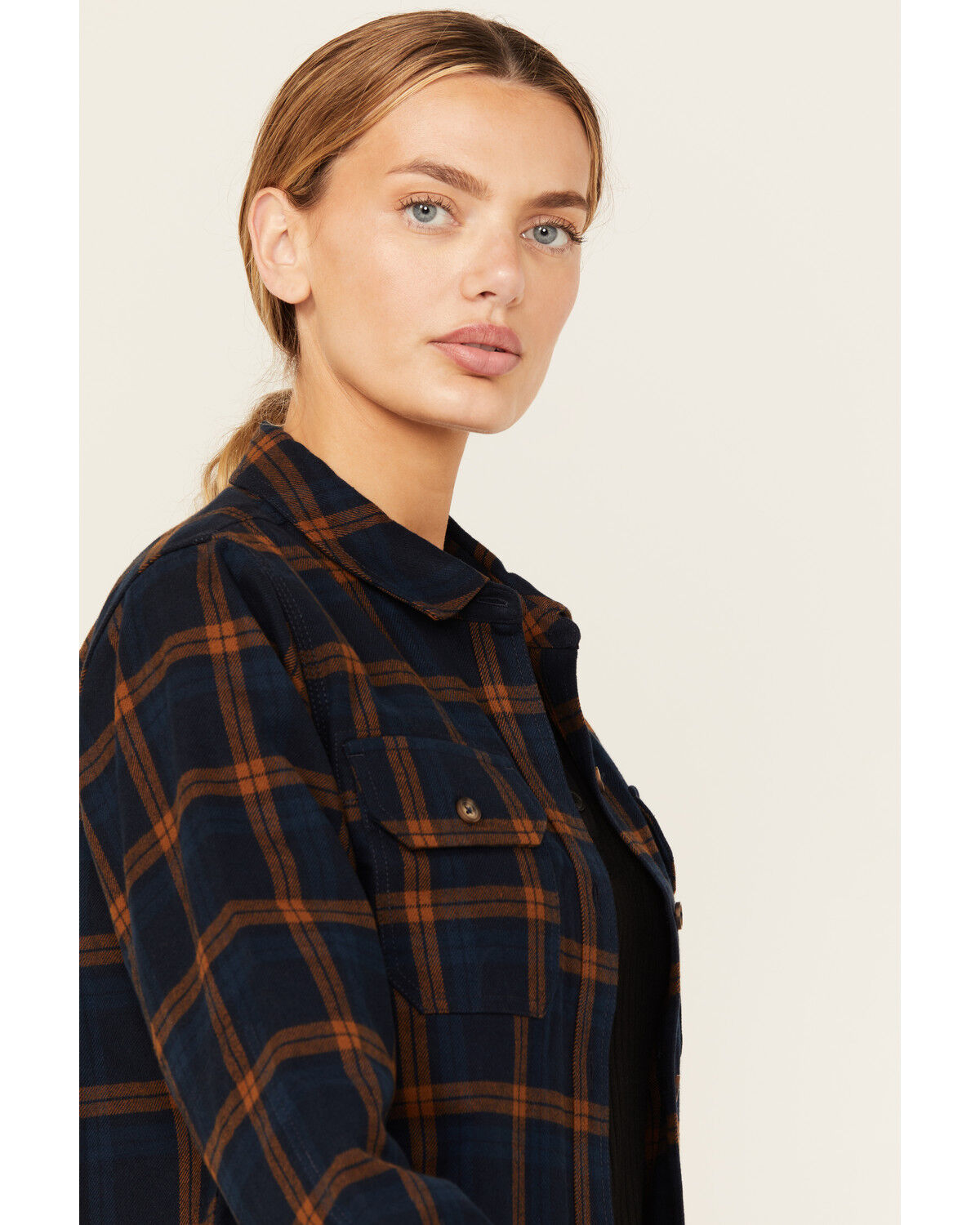 Image #2 - Lucky Brand Workwear Women's Canyon Plaid Print Long Sleeve Button-Down Flannel Work Shirt, , hi-res
