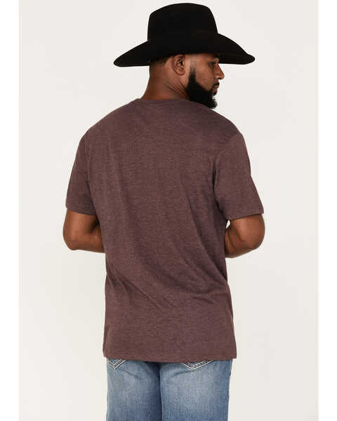 Image #4 - RANK 45® Men's Serape Shadow Logo Short Sleeve Graphic T-Shirt, Brick Red, hi-res