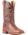 Image #1 - El Dorado Men's Handmade Full Quill Ostrich Stockman Boots - Broad Square Toe, Bronze, hi-res