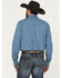 Image #4 - Wrangler 20X Men's Geo Print Long Sleeve Snap Stretch Western Shirt, Blue, hi-res