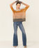 Wishlist Women's Cloud Striped Open Weave Pullover Sweater , Tan, hi-res