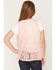 Image #4 - Self Esteem Girls' Howdy Cowboy Boot Embellished Short Sleeve Graphic Tee and Vest, Pink, hi-res