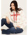 Image #1 - Wrangler Women's Boot Toss Embroidered Hoodie, White, hi-res