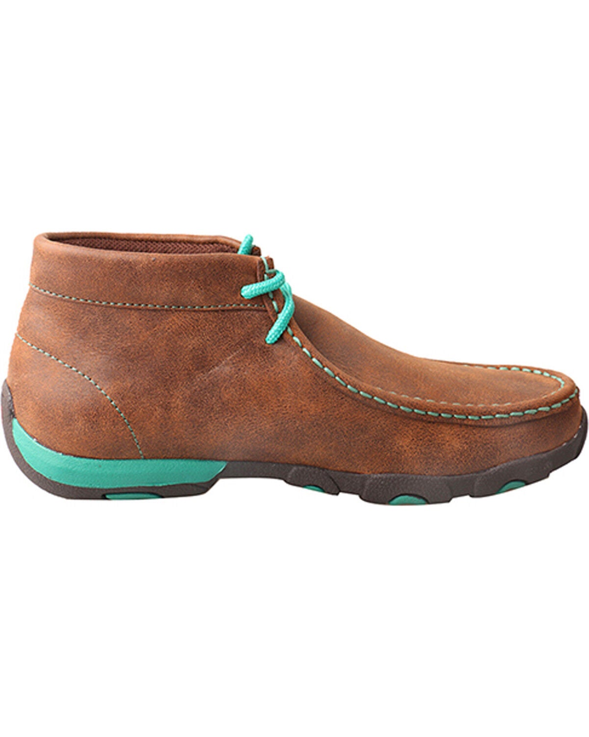 Image #2 - Twisted X Women's Chukka Driving Mocs, Brown, hi-res