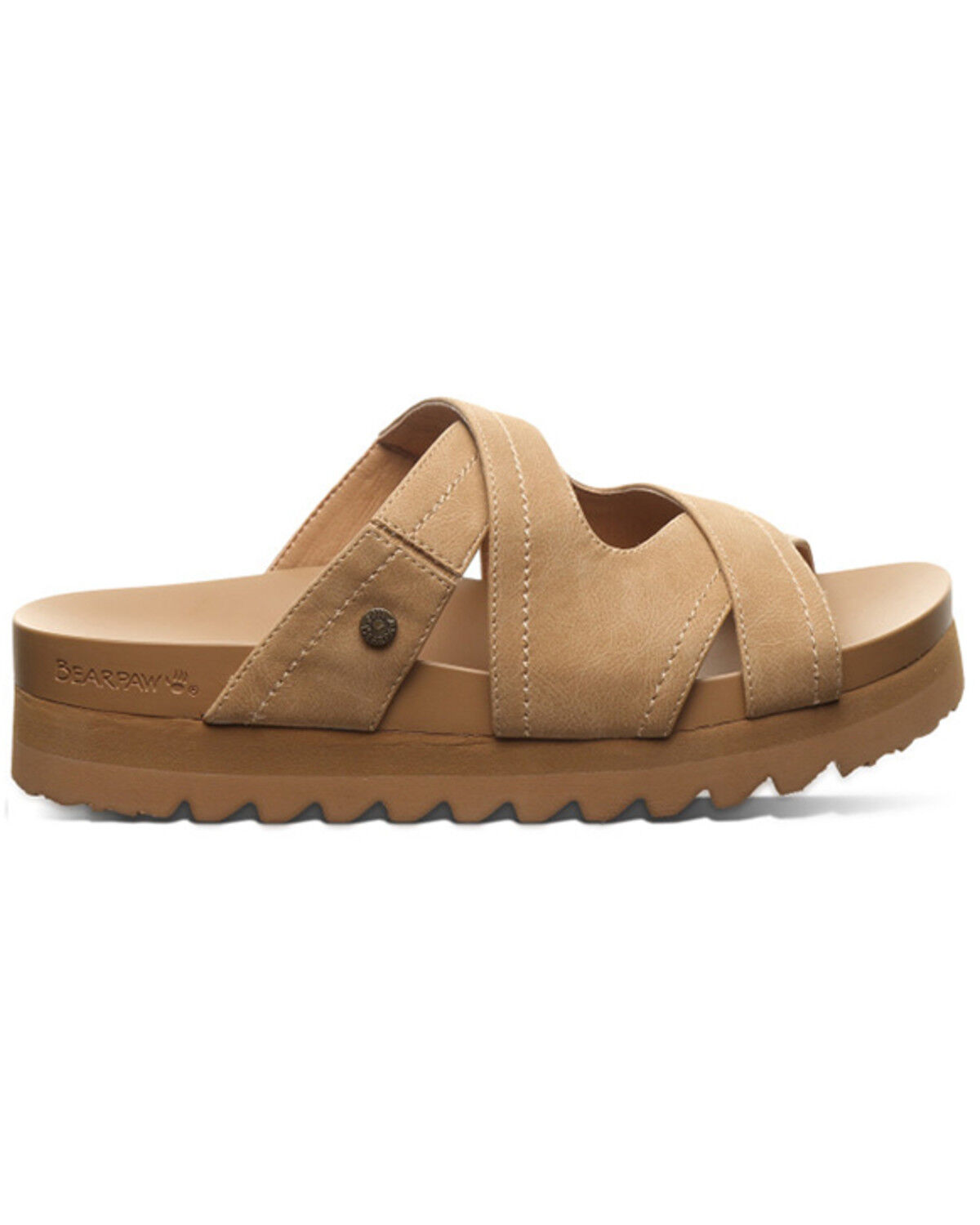 Image #2 - Bearpaw Women's Cruz Sandals, Brown, hi-res