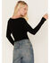 Image #4 - Shyanne Women's Ribbed Sweater Top, Black, hi-res