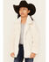Image #1 - Urban Republic Girls' Long Faux Fur Coat, Ivory, hi-res