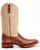 Shyanne Women's Olivia Exotic Ostrich Quill Western Boots - Broad Square Toe, Brown, hi-res