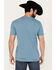 Image #4 - Wrangler Men's American Logo Short Sleeve Graphic T-Shirt, Heather Blue, hi-res