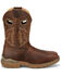 Image #2 - Justin Men's 11" Warhawk Oil Patch Waterproof Work Boots - Nano Composite Toe, Tan, hi-res