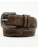 Image #1 - Cody James Men's Brooks Stitched Leather Belt, Dark Brown, hi-res