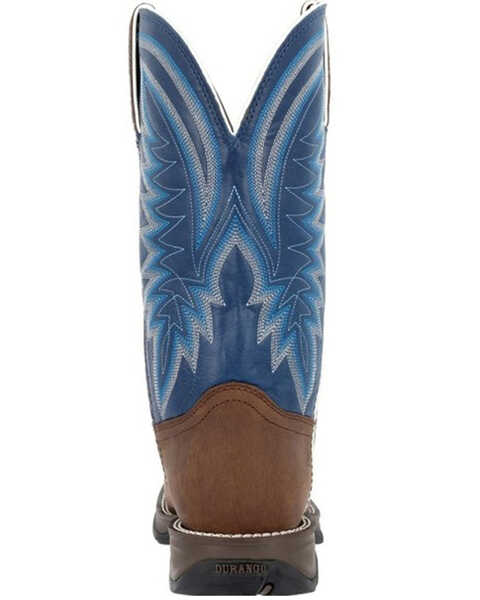 Image #5 - Durango Men's Rebel Performance Western Boots - Square Toe , Blue, hi-res