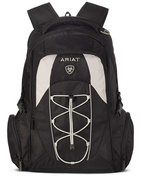 Ariat Durable Roomy Sport Backpack, Black, hi-res