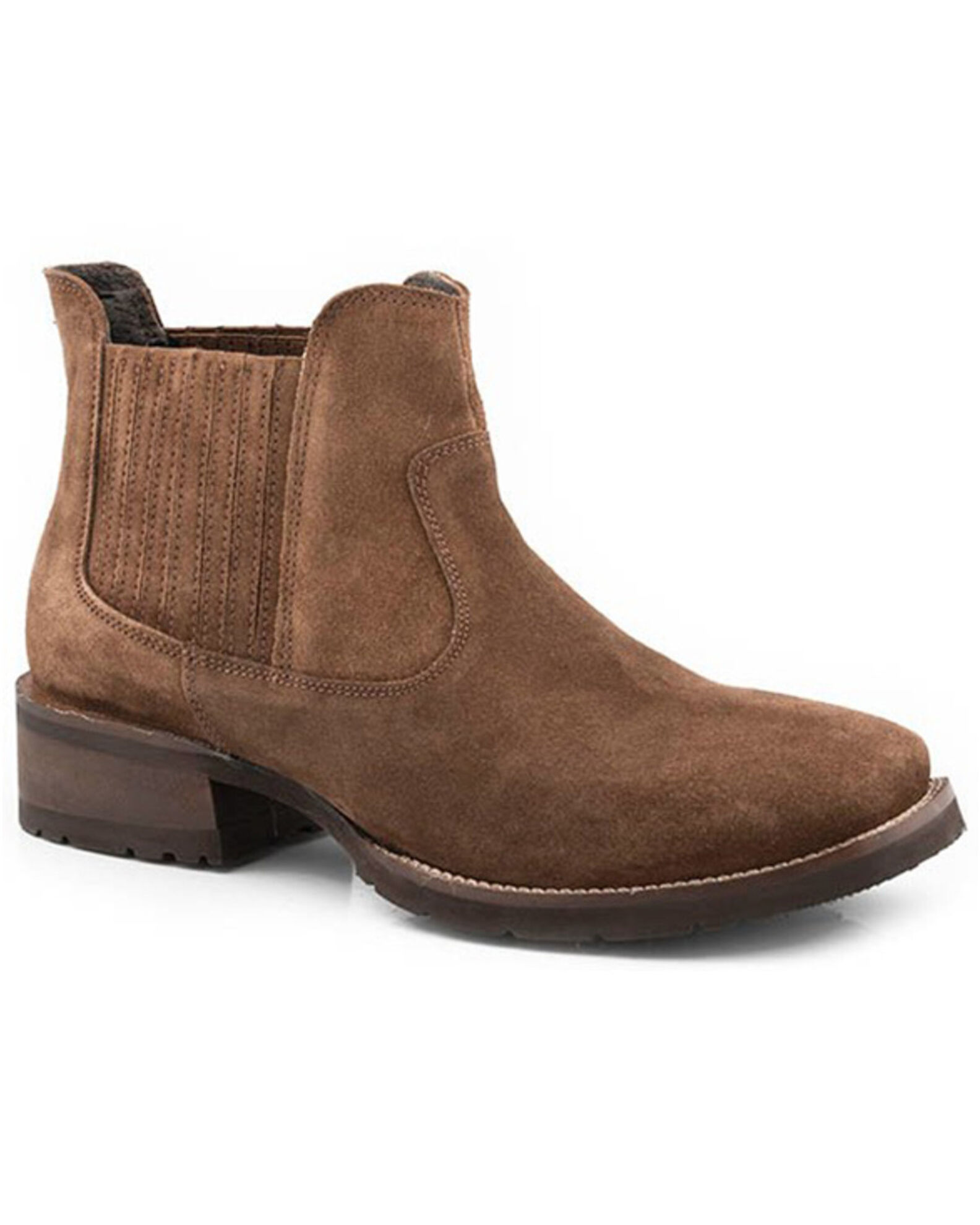 Suede square sale toe cowboy boots