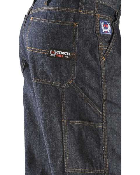Cinch WRX Flame-Resistant Blue Label Carpenter Jeans, Dark Rinse, hi-res