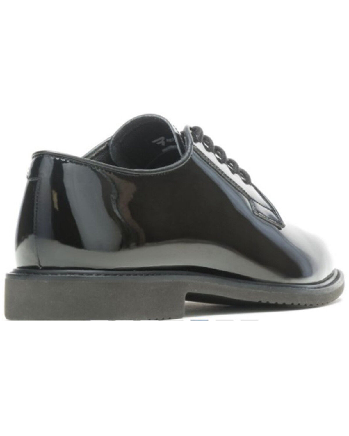 Image #4 - Bates Men's Sentry High Gloss Lace-Up Work Oxford Shoes - Round Toe, Black, hi-res