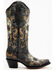 Image #2 - Corral Women's Floral Skull Embroidery & Studs Western Boots - Snip Toe, Black, hi-res