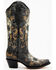 Corral Women's Floral Skull Embroidery & Studs Western Boots - Snip Toe, Black, hi-res