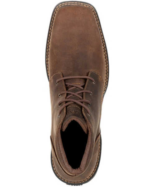 Image #6 - Durango Men's Dirt Rebel Chukka Boots - Square Toe, Medium Brown, hi-res