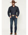 Image #1 - Ariat Men's M8 Hillcrest Matthew Dark Wash Modern Slim Straight Stretch Denim Jeans, Dark Wash, hi-res