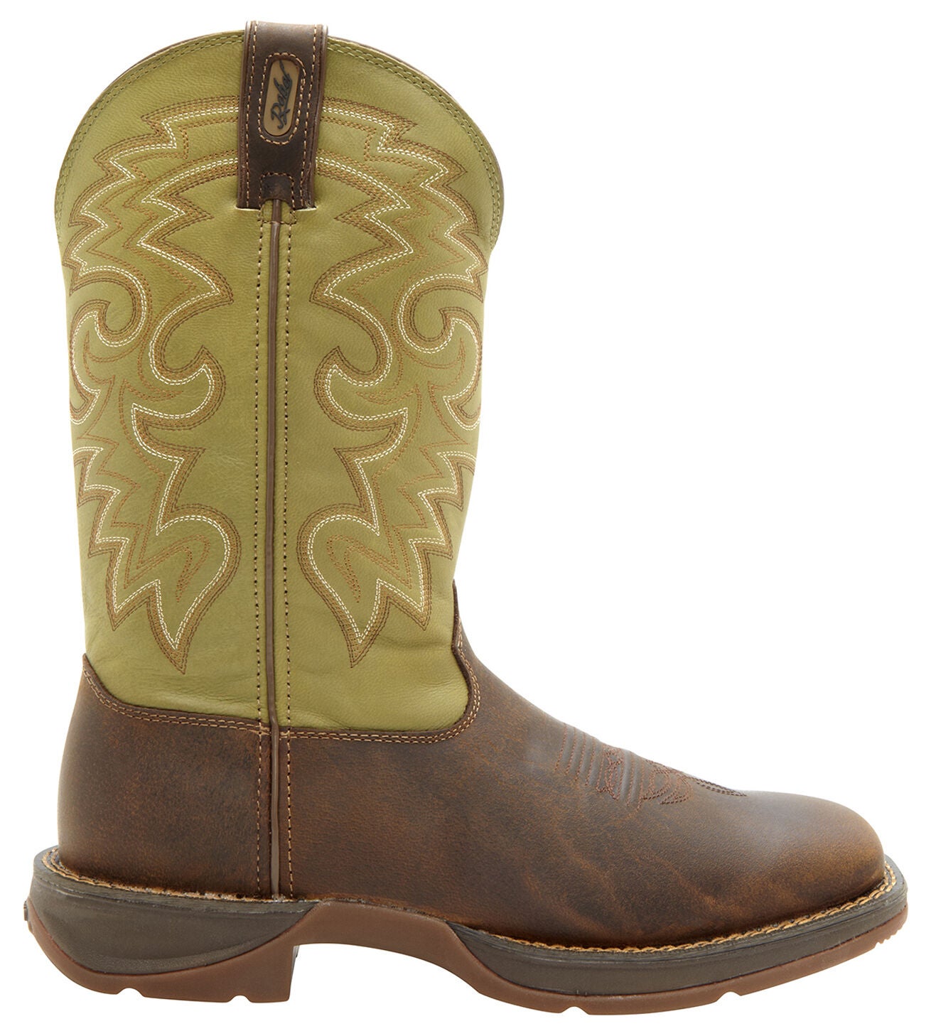 Durango Men's Rebel Western Performance Boots Broad Square Toe, Coffee