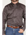 Image #3 - Wrangler X Cody Johnson Men's Geo Print Long Sleeve Button-Down Western Shirt, Navy, hi-res