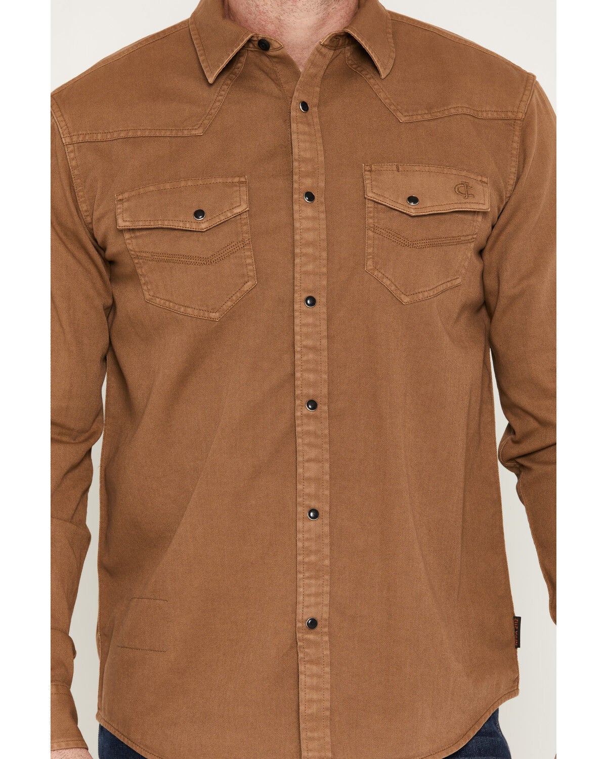 Image #3 - Cody James Men's FR Medora Long Sleeve Snap Western Work Shirt, Khaki, hi-res